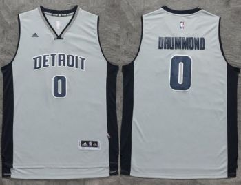 Pistons #0 Andre Drummond Gray Stitched NBA Jersey Pistons #0 Andre Drummond Gray Stitched NBA Jersey