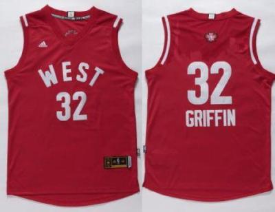 Clippers #32 Blake Griffin Red 2016 All Star Stitched NBA Jersey