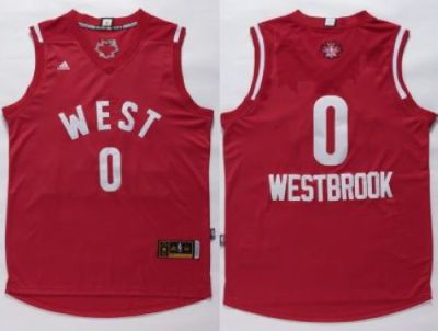 Thunder #0 Russell Westbrook Red 2016 All Star Stitched NBA Jersey