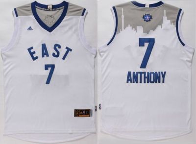 Knicks #7 Carmelo Anthony White 2016 All Star Stitched NBA Jersey