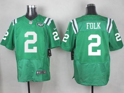 Nike Jets #2 Nick Folk Green Men's Stitched NFL Elite Rush Jersey