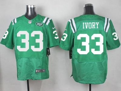 Nike Jets #33 Chris Ivory Green Men's Stitched NFL Elite Rush Jersey