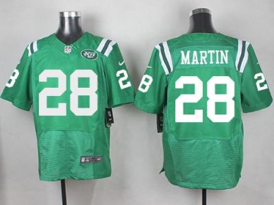 Nike Jets #28 Curtis Martin Green Men's Stitched NFL Elite Rush Jersey