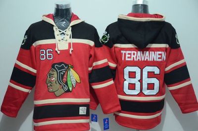 Blackhawks #86 Teuvo Teravainen Red Sawyer Hooded Sweatshirt Stitched NHL Jersey Blackhawks #86 Teuvo Teravainen Red Sawyer Hooded Sweatshirt Stitched NHL Jersey
