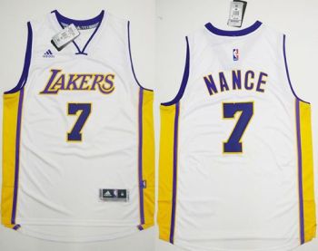 Los Angeles Lakers #7 Larry Nance White Stitched NBA Jersey