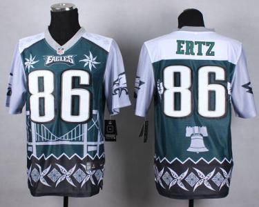 Nike Philadelphia Eagles #86 Zach Ertz Midnight Green Men's Stitched NFL Elite Noble Fashion Jersey