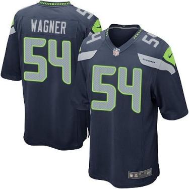 Nike Seattle Seahawks #54 Bobby Wagner Steel Blue Team Color Men's Stitched NFL Game Jersey