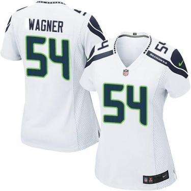 Women's Nike Seattle Seahawks #54 Bobby Wagner White Stitched NFL Jersey
