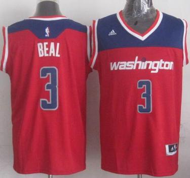 Washington Wizards #3 Bradley Beal Red Stitched NBA Jersey
