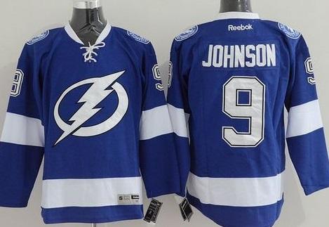 Tampa Bay Lightning #9 Tyler Johnson Blue Stitched NHL Jersey