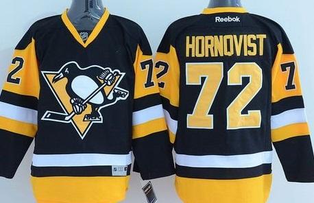 Pittsburgh Penguins #72 Patric Hornqvist Black Alternate Stitched NHL Jersey