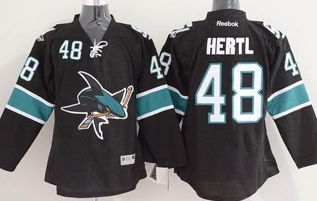 San Jose Sharks #48 Tomas Hertl Black Stitched NHL Jersey