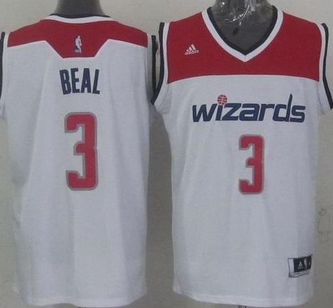 Washington Wizards #3 Bradley Beal White Stitched Revolution 30 NBA Jersey