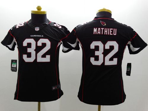 Youth Nike Arizona Cardinals #32 Tyrann Mathieu Black Alternate Stitched NFL Limited Jersey