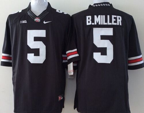 Youth Ohio State Buckeyes #5 Braxton Miller Black Stitched NCAA Jersey