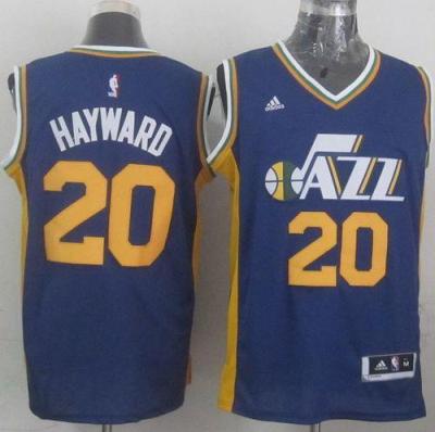 Utah Jazz #20 Gordon Hayward Navy Blue Stitched Revolution 30 NBA Jersey New Style