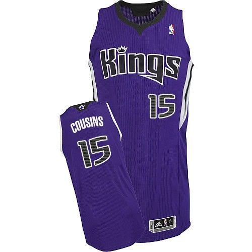 Sacramento Kings #15 DeMarcus Cousins Purple Revolution 30 Stitched NBA Jersey