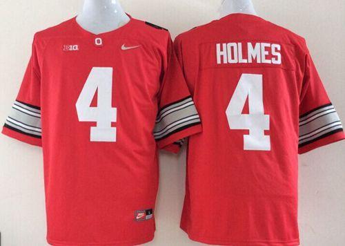 Ohio State Buckeyes #4 Santonio Holmes Red Stitched NCAA Jersey