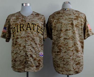 Pittsburgh Pirates Blank Camo Alternate Cool Base Stitched Baseball Jersey