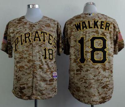 Pittsburgh Pirates #18 Neil Walker Camo Alternate Cool Base Stitched Baseball Jersey