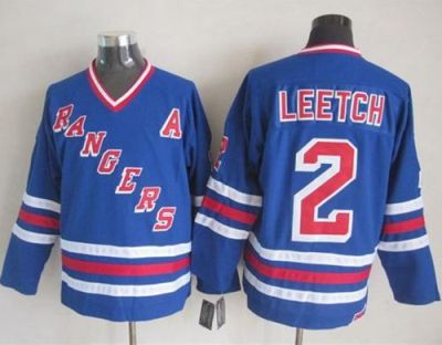 New York Rangers #2 Brian Leetch Blue CCM Heroes of Hockey Alumni Stitched NHL Jersey