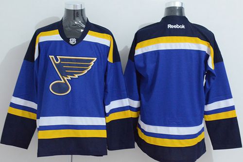 St. Louis Blues Blank Light Blue Home Stitched NHL Jersey