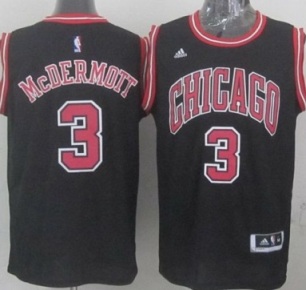 Chicago Bulls #3 Doug McDermott Black Stitched Revolution 30 NBA Jersey New Style