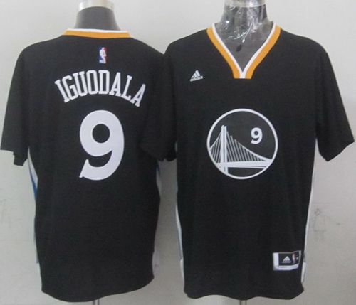Golden State Warriors #9 Andre Iguodala New Black Alternate Stitched NBA Jersey