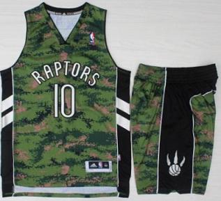 Toronto Raptors #10 DeMar DeRozan Special Canadian Forces Fourth Jersey Suits