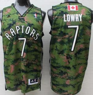 Toronto Raptors #7 Kyle Lowry Special Canadian Forces Fourth Jersey