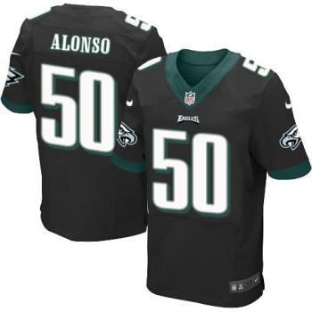 Nike Philadelphia Eagles #50 Kiko Alonso Black Alternate NFL Elite Jersey