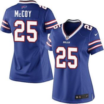 Women's Nike Buffalo Bills #25 LeSean McCoy Royal Blue NFL Limited Jersey