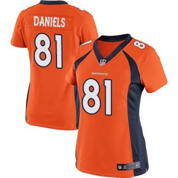 Women's Nike Denver Broncos #81 Owen Daniels Orange NFL Elite Jersey