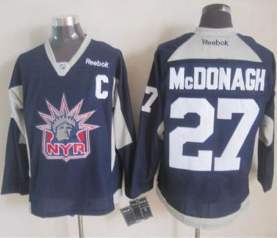 Rangers #27 Ryan McDonagh Navy Blue Practice Stitched NHL Jersey