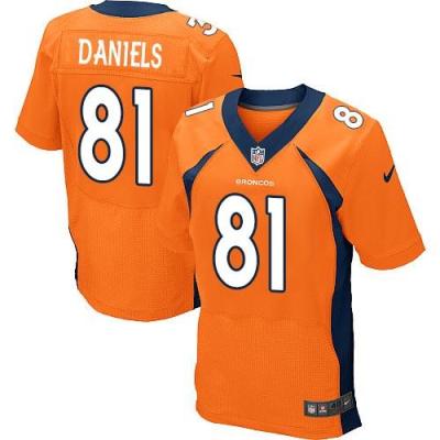 Youth Nike Broncos #81 Owen Daniels Orange Team Color Stitched NFL Jersey