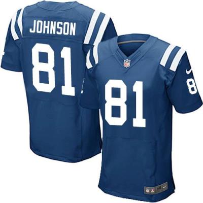 Youth Nike Colts #81 Andre Johnson Royal Blue Team Color Stitched NFL Jersey