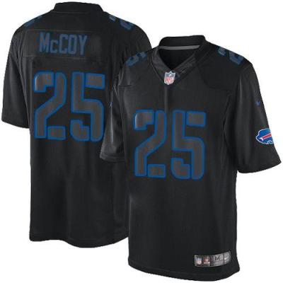 Nike Buffalo Bills #25 LeSean McCoy Black Men's Stitched NFL Impact Limited Jersey