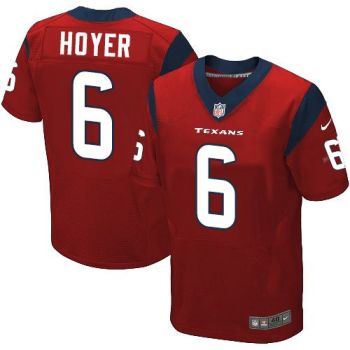 Nike Houston Texans #6 Brian Hoyer Red Alternate Men's Stitched NFL Elite Jersey