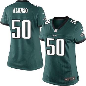 Women's Nike Philadelphia Eagles #50 Kiko Alonso Green NFL Jersey