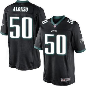 Nike Philadelphia Eagles #50 Kiko Alonso Black Alternate Men's Stitched NFL Limited Jersey