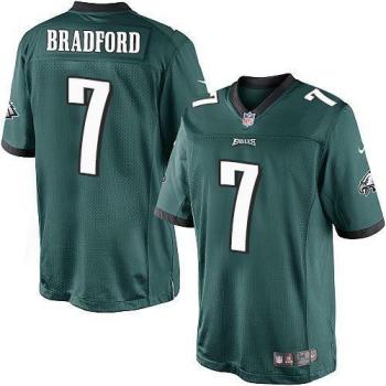 Nike Philadelphia Eagles #7 Sam Bradford Midnight Green Men's Stitched NFL Limited Jersey