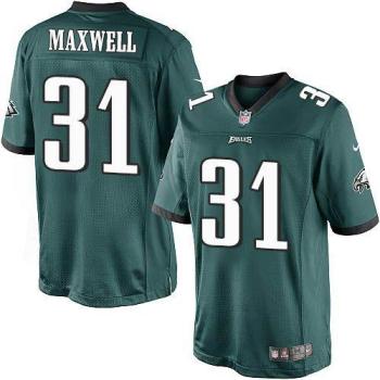 Nike Philadelphia Eagles #31 Byron Maxwell Midnight Green Men's Stitched NFL Limited Jersey