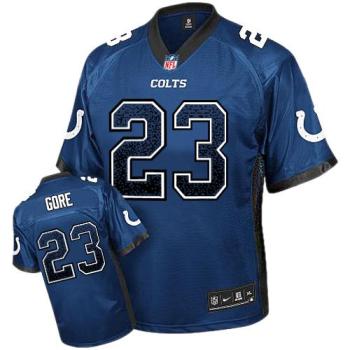 Nike Indianapolis Colts #23 Frank Gore Royal Blue NFL Elite Drift Fashion Jersey
