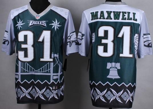 Nike Philadelphia Eagles #31 Byron Maxwell Green Noble Fashion Stitched NFL Elite Jersey