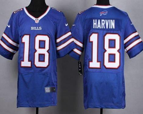 Nike Buffalo Bills #18 Percy Harvin Royal Blue Team Color Men's Stitched NFL Elite Jersey