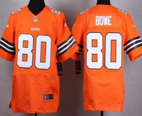 Nike Cleveland Browns #80 Dwayne Bowe Orange Alternate Men's Stitched NFL Elite Jersey