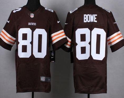 Nike Cleveland Browns #80 Dwayne Bowe Brown Team Color Men's Stitched NFL Elite Jerseys