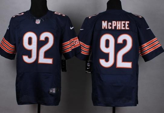 Nike Chicago Bears #92 Pernell McPhee Blue Stitched NFL Elite Jersey