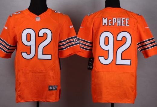 Nike Chicago Bears #92 Pernell McPhee Orange Stitched NFL Elite Jersey