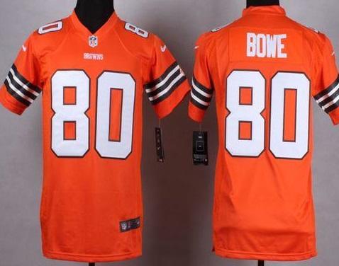Youth Nike Cleveland Browns #80 Dwayne Bowe Orange Alternate Stitched NFL Jerseys